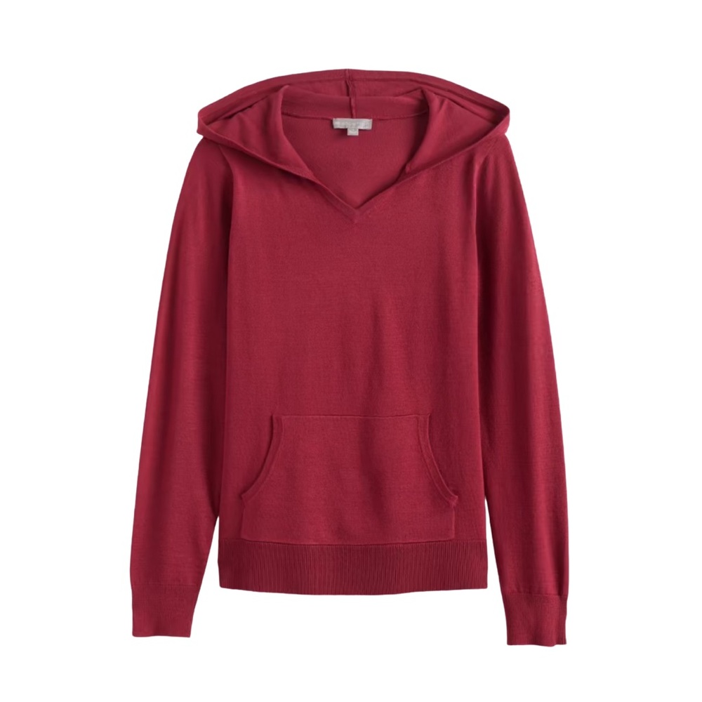 Evolution By Cyrus Dark Red Hooded Top